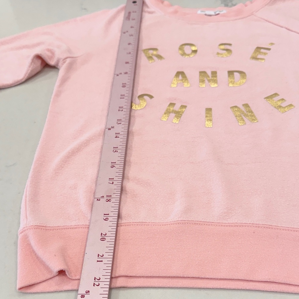 Pink Sweatshirt with Gold Lettering - Picture 4 of 6